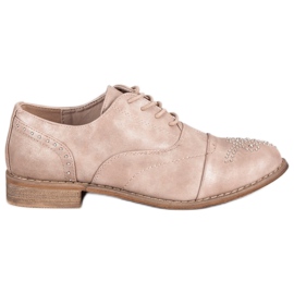 Super Me Scarpe allacciate alla moda rosa