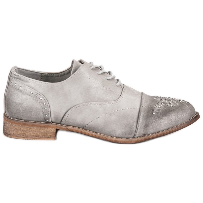 Super Me Scarpe stringate alla moda grigio