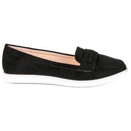 Super Me Mocassini in camoscio nero