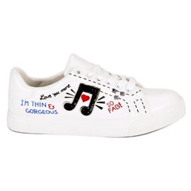 Sneakers da donna alla moda bianca