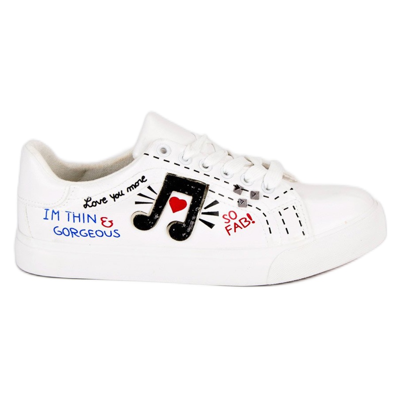 Sneakers da donna alla moda bianca