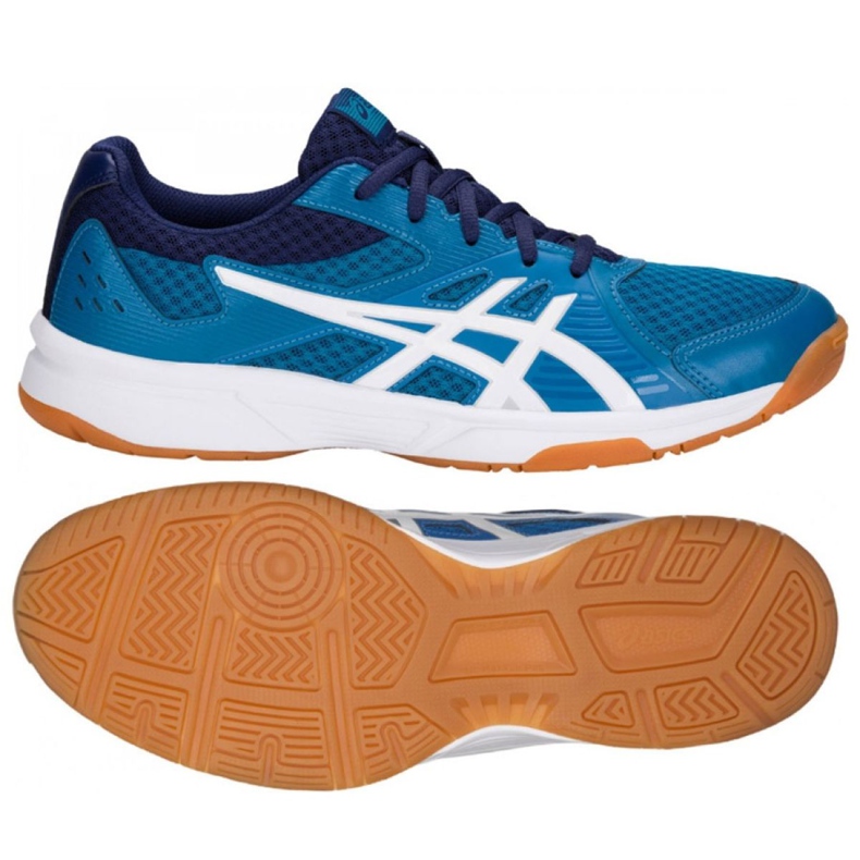Asics Upcourt 3 M 1071A019-400 scarpe da pallavolo blu blu