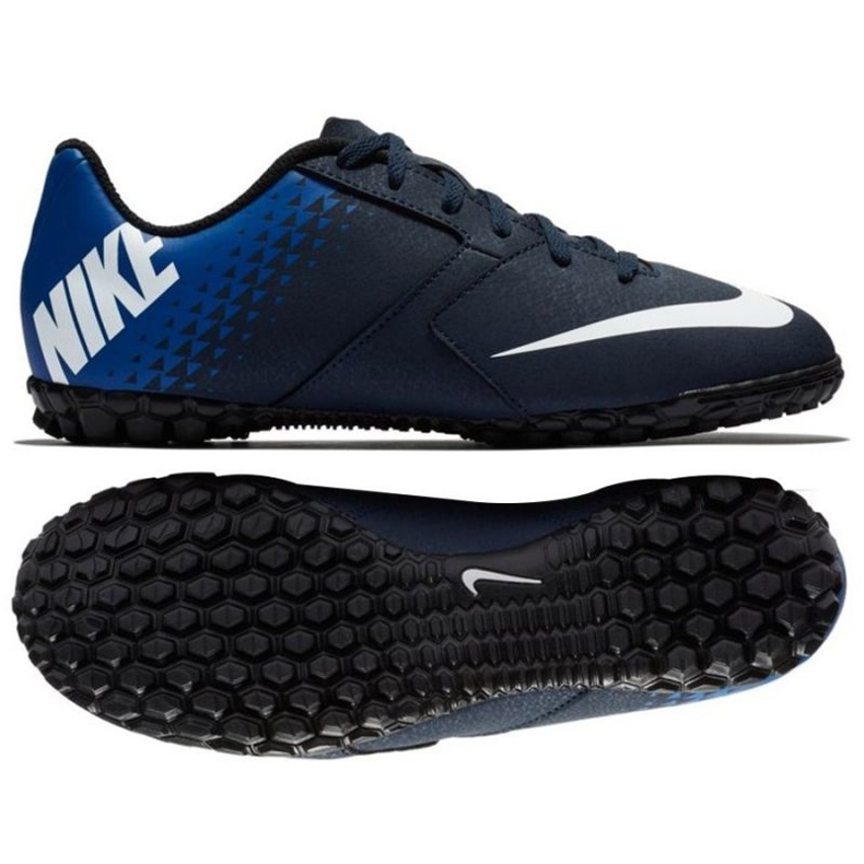 Nike BombaX Tf Jr 826488-414 scarpe da calcio nero nero