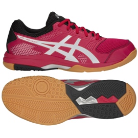Scarpe da pallavolo Asics Gel Rocket 8 M B706Y-600 rosso multicolore