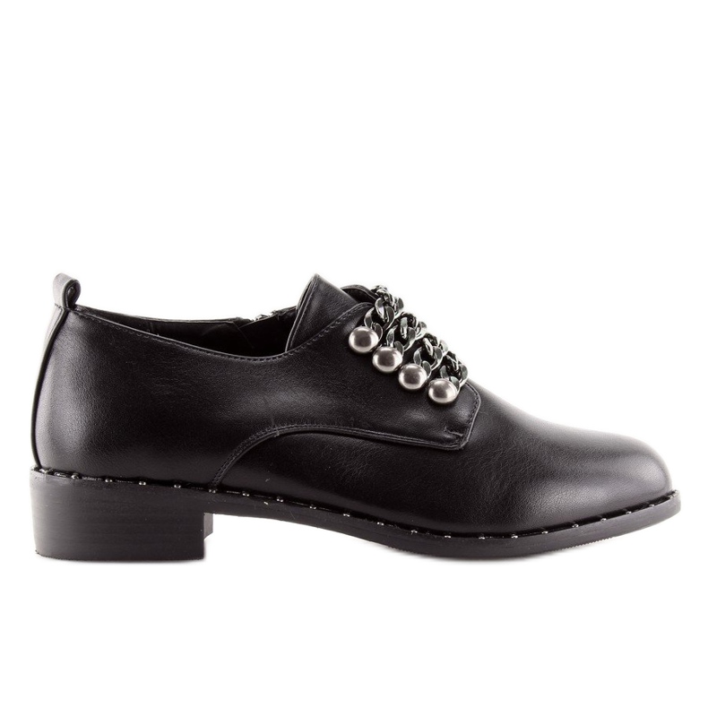 Mocassini neri da donna C-7160 Black nero