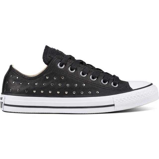Converse Chuck Taylor All Star Leather Nero Nero Argento