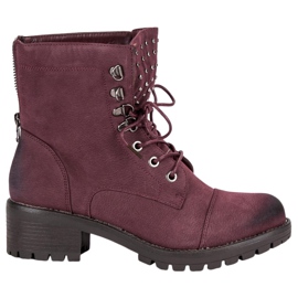 Elegante marrone VINCEZA Workers rosso