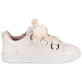 Super Me Sneakers allacciate beige