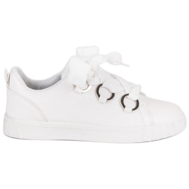 Super Me Sneakers bianche con lacci bianco