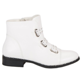Bestelle Stivaletti bianchi con cerniera bianco
