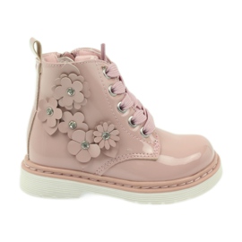 American Club Stivaletti americani stivaletti scarpe per bambini 1424 rosa
