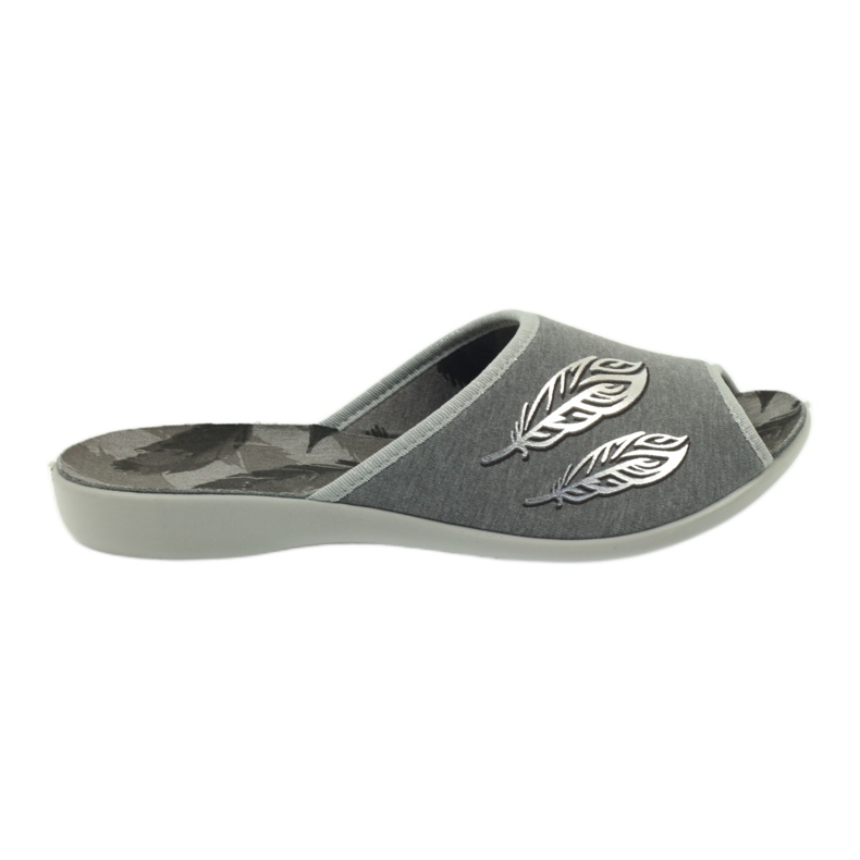 Pantofole per scarpe da donna Befado 254D096 pantofole grigio
