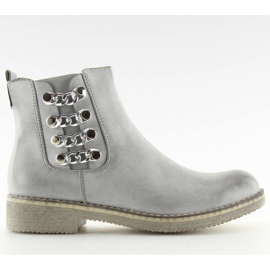 Stivali da donna Jodhpur stivali F2333 grigio