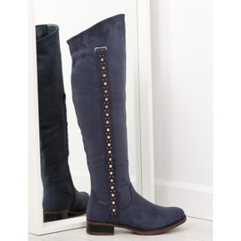 Stivali sopra il ginocchio, blu navy 990-PG blue