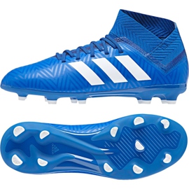 Le scarpe da calcio adidas Nemeziz 18.3 Fg Jr DB2351 multicolore blu