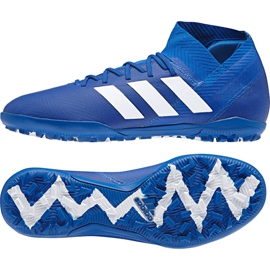 Scarpe da calcio Adidas Nemeziz Tango 18.3 Tf M DB2210 blu blu