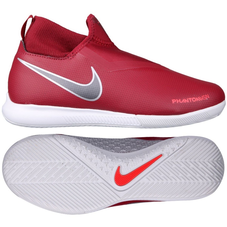 Scarpe indoor Nike Phantom Vsn Academy Df Ic Jr AO3290-606 rosso rosso