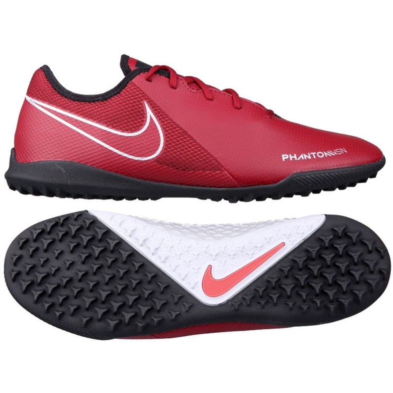 Nike Phantom Vsn Academy Tf M AO3223-606 scarpe da calcio multicolore rosso
