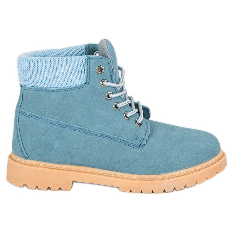 Original Walkman Shoes Stivali di pelle blu
