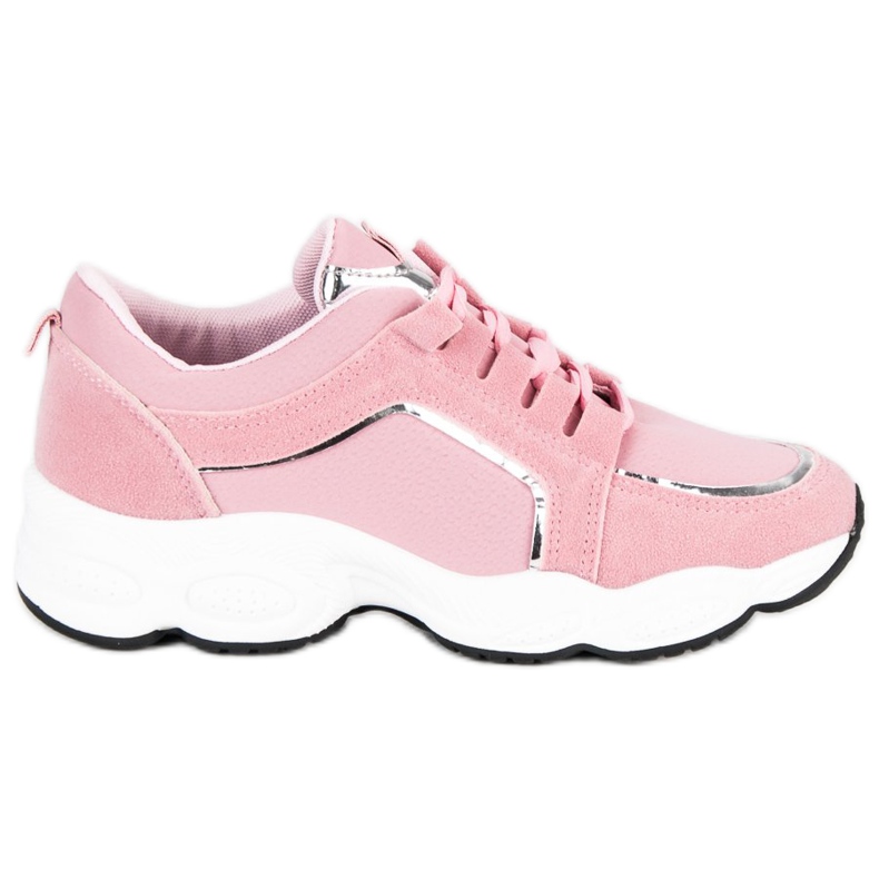 Vices Vizi per scarpe sportive in camoscio rosa