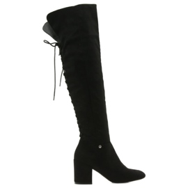 Stivali con tacco neri Black Big Star 274517 nero