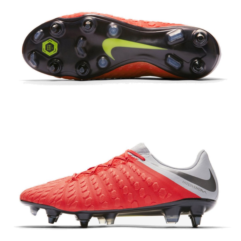 Scarpa da calcio Nike Hypervenom 3 Elite Sg Pro Ac M AJ3810-600 rosso rosso
