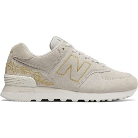 New Balance Sale marino floreale Wl574nga con oro grigio