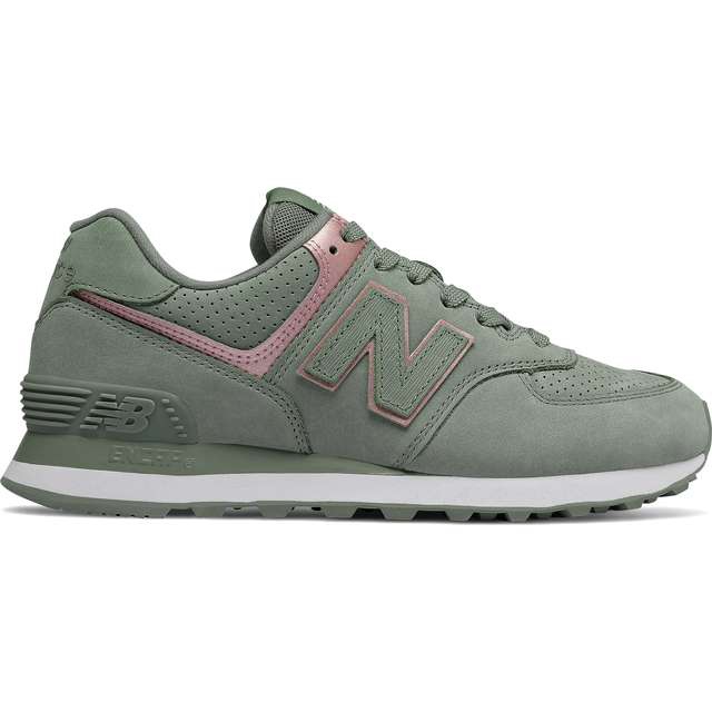 New Balance Wl574nbl Seed With Champagne Metallic verde