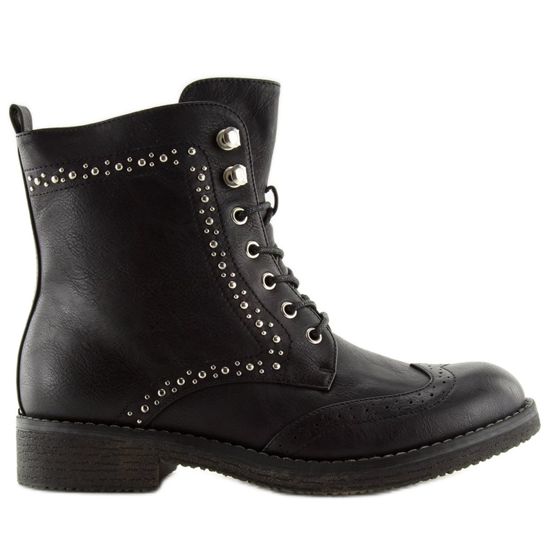 Operai neri con borchie 432-PA Black nero