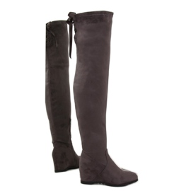 Grigio Sovrastivali zeppa 168-139 Grigio