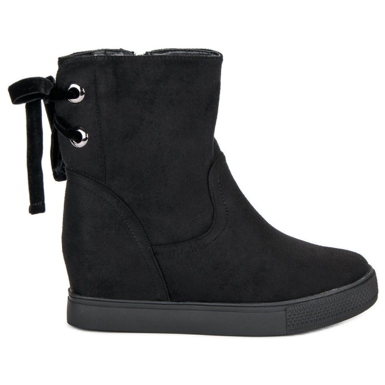 Bestelle Stivali con zeppa bordeaux nero