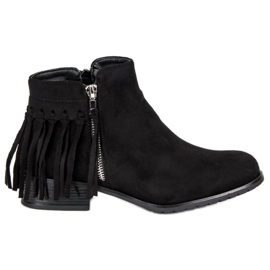 Kayla Stivali boho in pelle scamosciata nero