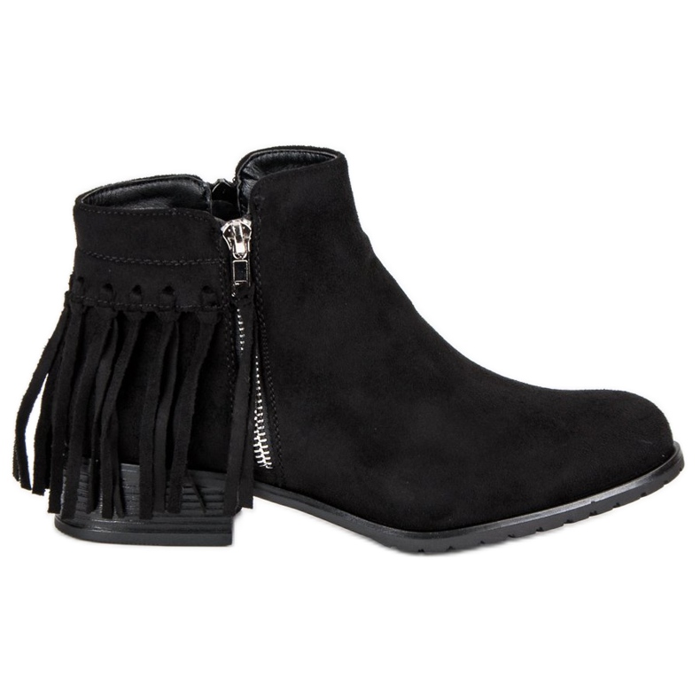 Kayla Stivali boho in pelle scamosciata nero