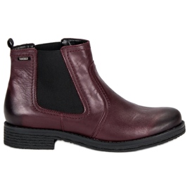 VINCEZA stivaletti Chelsea bordeaux rosso