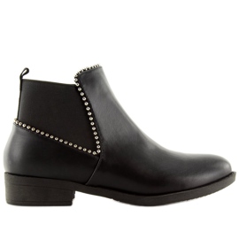 Stivaletti Chelsea neri da donna Q-28 Black nero