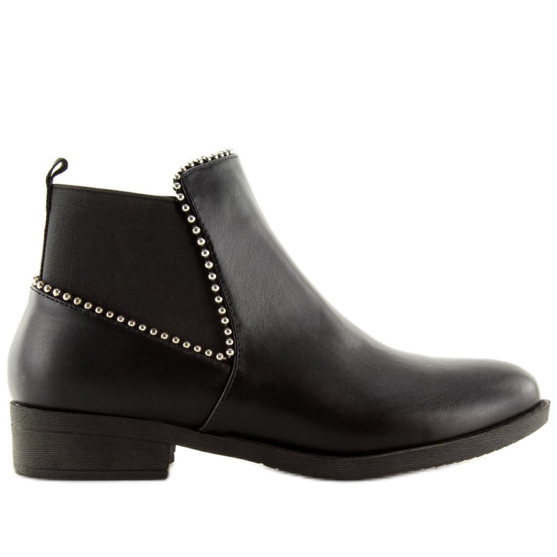 Stivaletti Chelsea neri da donna Q-28 Black nero