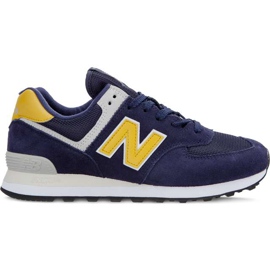 New Balance Pigmento Ml574smb con ottone giallo blu navy
