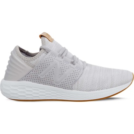 New Balance Fresh Foam Cruz V2 Knit WCRUZKG2 Nuvola di pioggia con Munsell bianco grigio