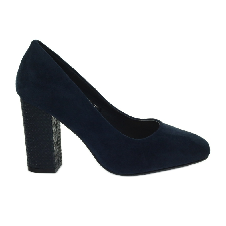 Sergio Leone Décolleté in camoscio blu navy PB200