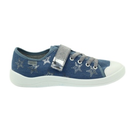 Scarpe da bambino Befado sneakers pantofole 251Q094 blu grigio