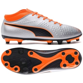 Scarpe da calcio Puma One 4 Syn Fg M 104749 01 multicolore argento