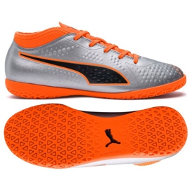 Scarpe indoor Puma One 4 Syn It Jr 104783 01 multicolore argento