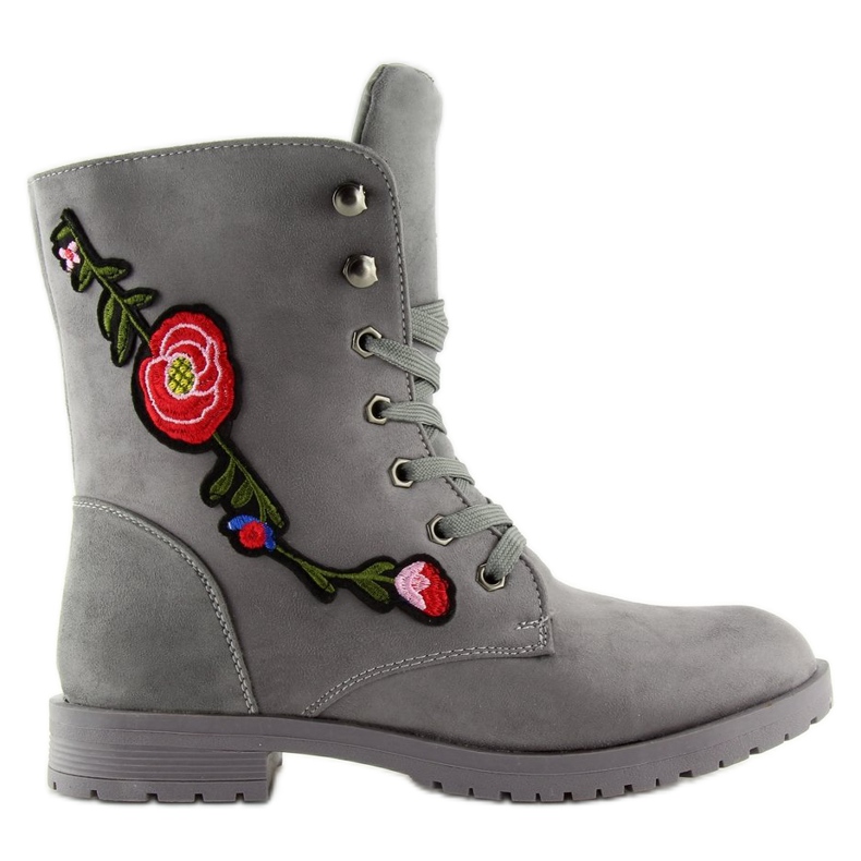 Operai con ricamo grigio AB-9 Grigio
