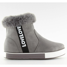 Sneakers grigie alla caviglia NB252P grigio