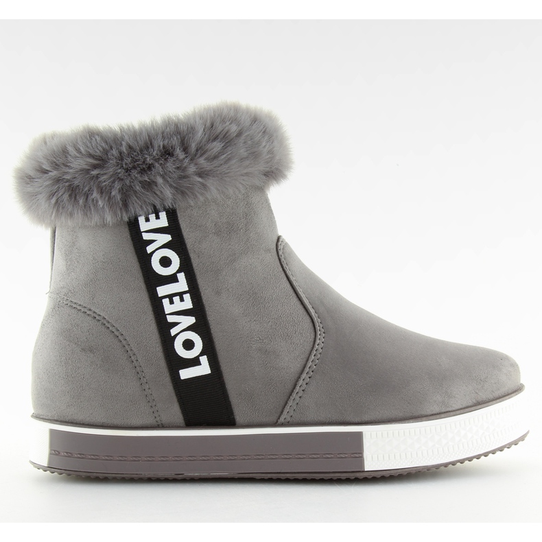Sneakers grigie alla caviglia NB252P grigio