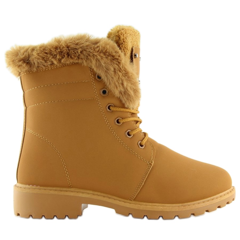 Stivali in legno cammello BL137P Camel marrone
