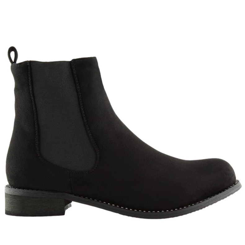 Stivaletti Chelsea neri da donna NS025P Nero