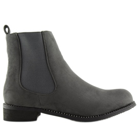 Stivaletti Chelsea grigi da donna NS025P Grigio