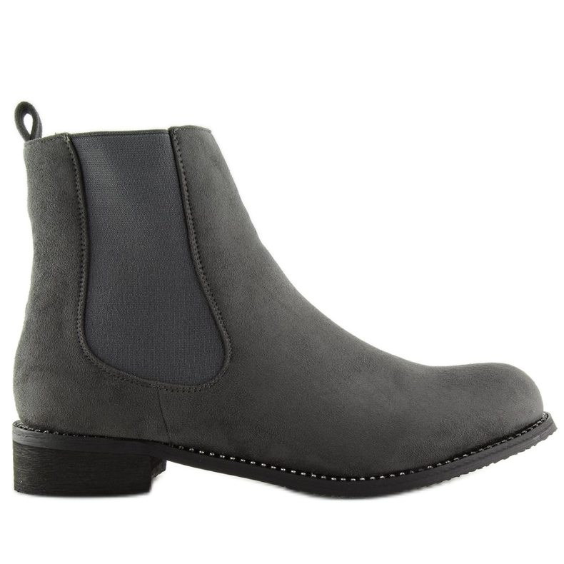Stivaletti Chelsea grigi da donna NS025P Grigio
