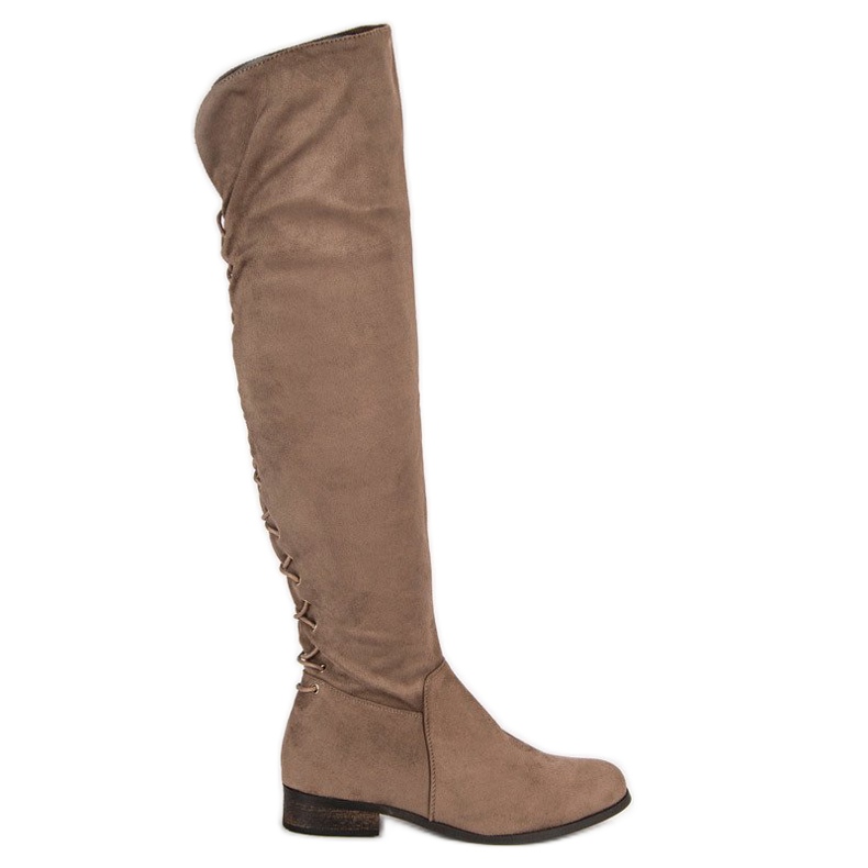 Stivali marroni da moschettiere marrone